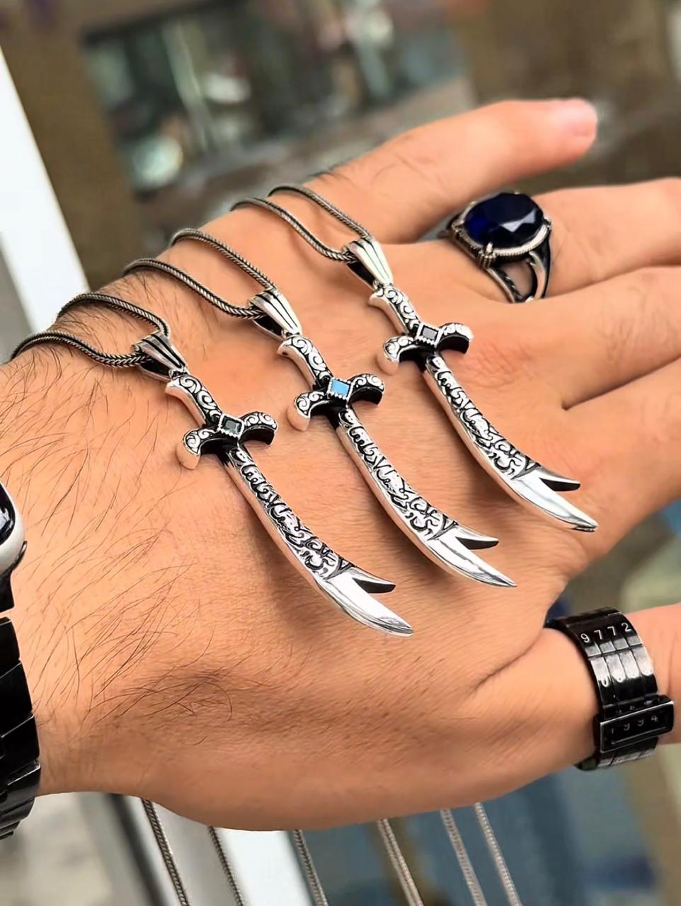 Islamic Sword & Zulfiqar Pendant - 4