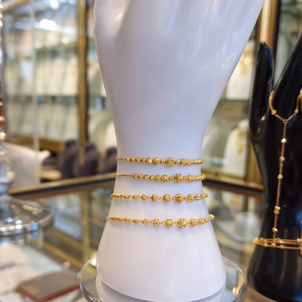 Golden Radiance Adjustable Beaded Bracelet