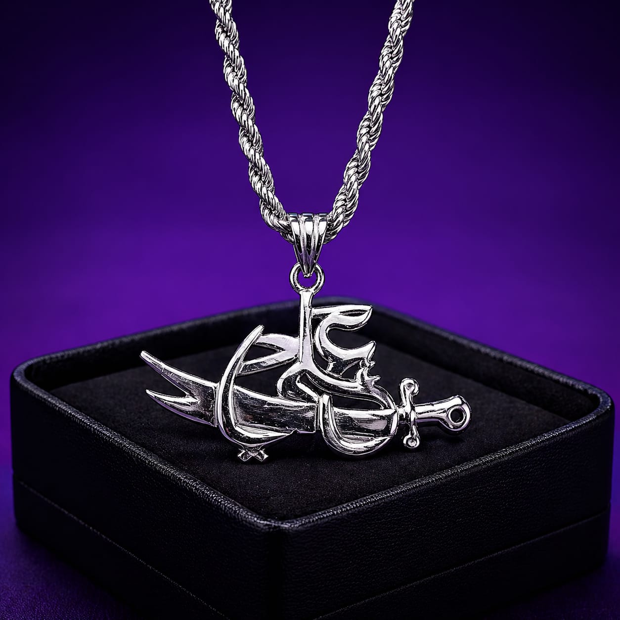 Ya Ali (ع) Zulfiqar Sword Necklace